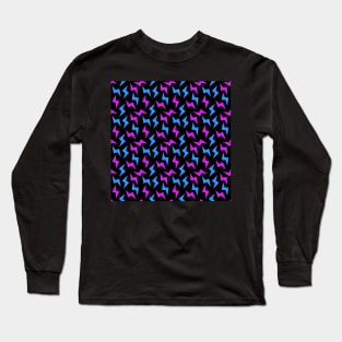 Lightning Bolt Pattern Long Sleeve T-Shirt